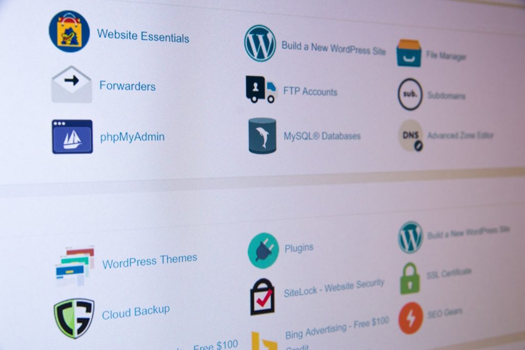 An image showing a typical cPanel dashboard with 'FTP Accounts' as an option. FTP Accounts can be used to create org charts with Organimi, a leading HR software package. 