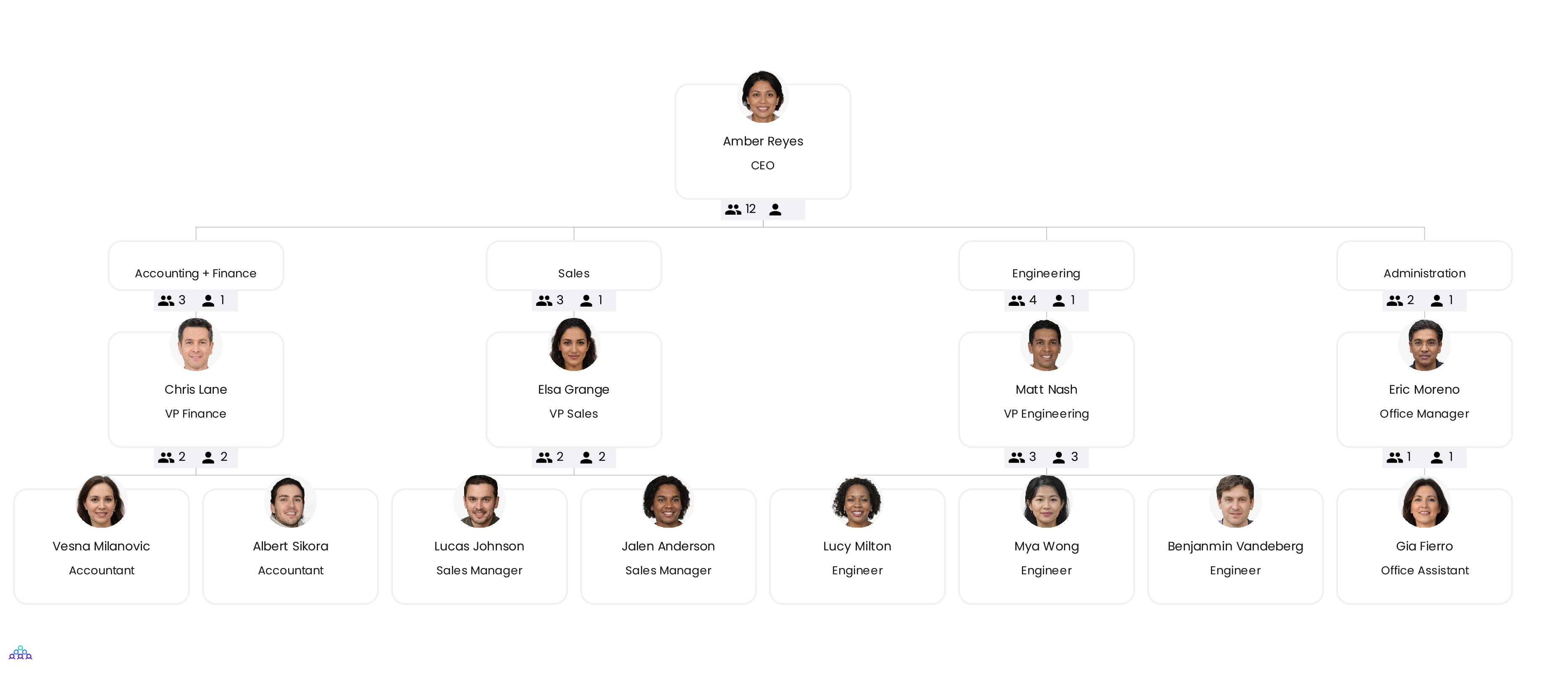 Organizational Structure Org Chart