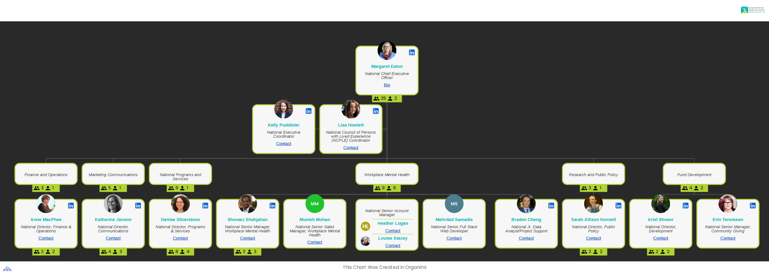  Canadian Mental Health Association Organizational Structure