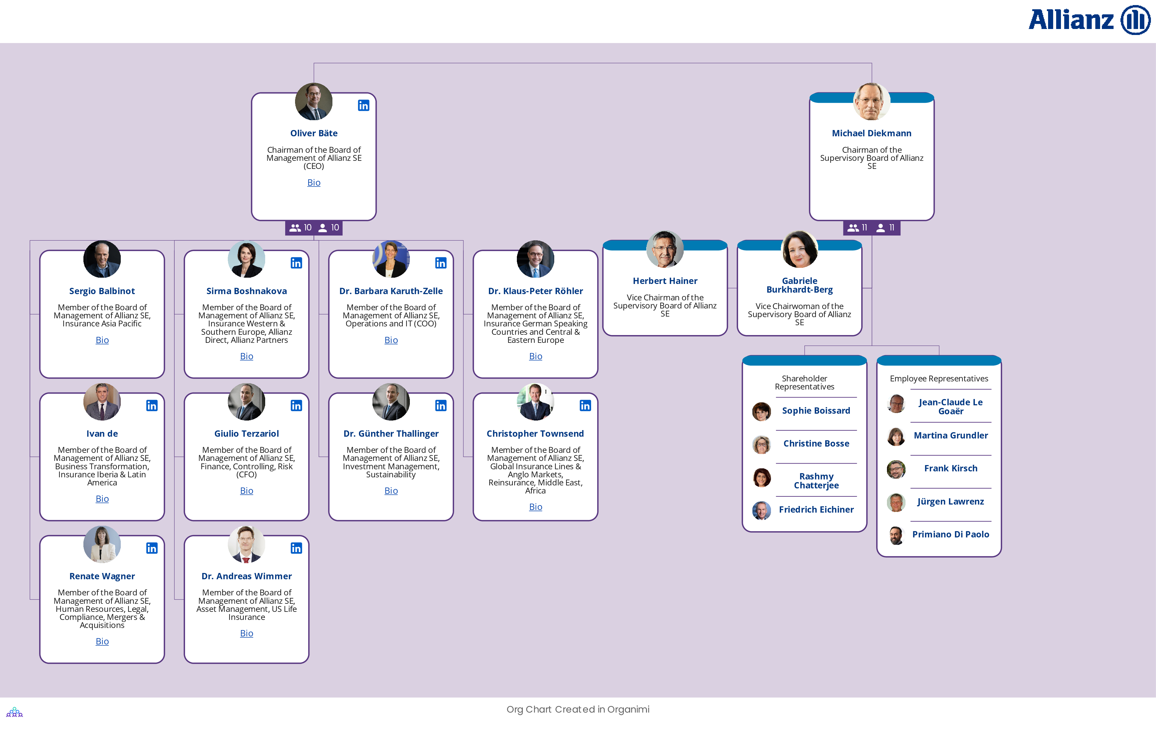 Allianz s Organizational Structure Interactive Chart Organimi