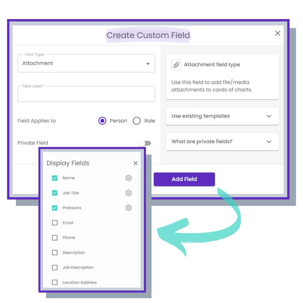 Organimi Custom Fields