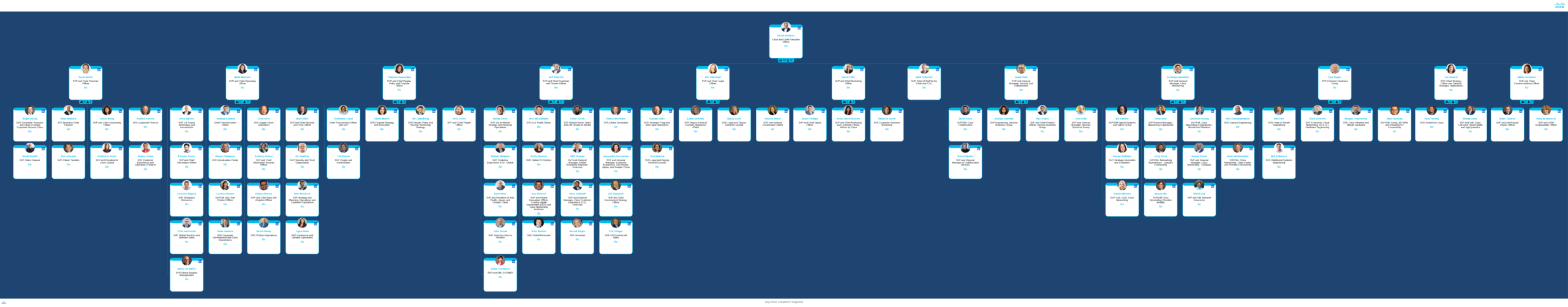 Cisco's Organizational Structure Chart